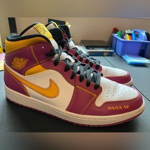 Air Jordan 1 Mid Familia Dia de los Muertos "Day of the Dead" DC0350-100 Size 12